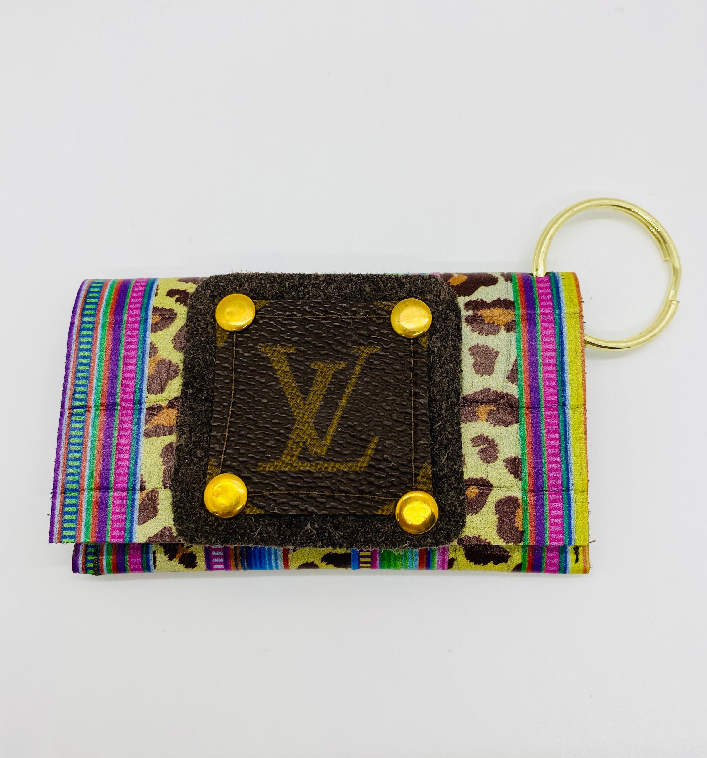 Gypsy LV Keychain Card Wallet Gold
